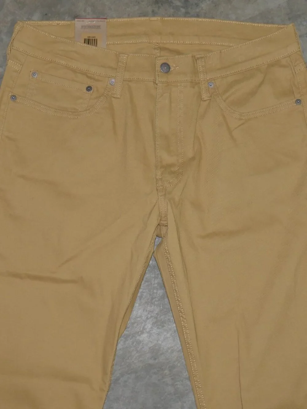 Levi's 514 Mens Twill Jean Pants Size 34x30 Stretch Caraway Cruz Twill Brown NWT